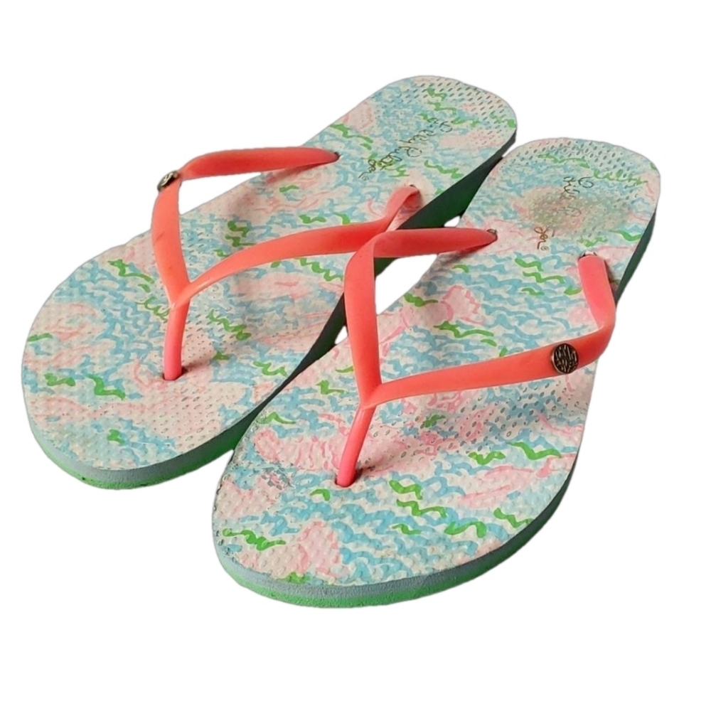 LILLY PULITZER FLIP FLOPS SIZE 8-8.5‎